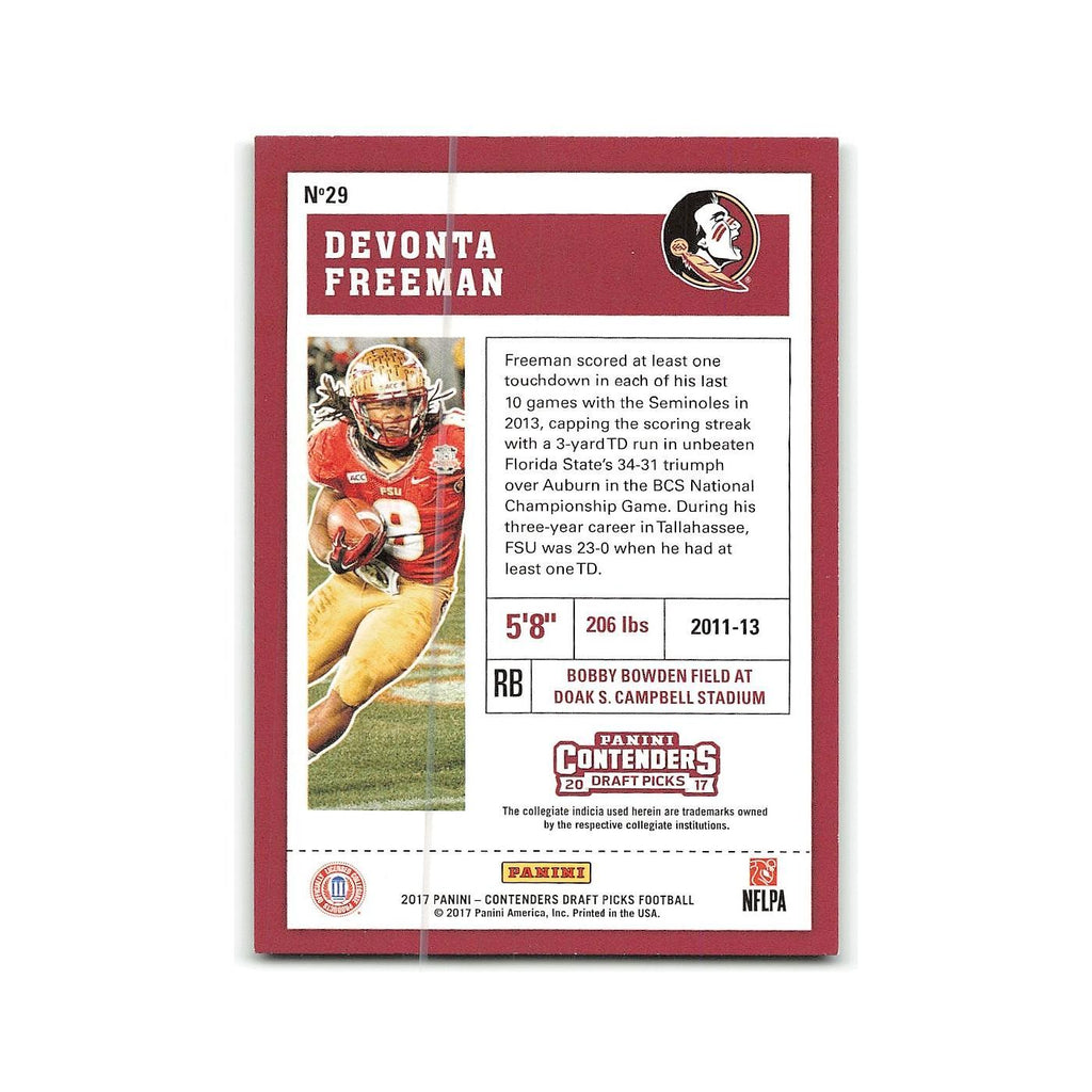 Devonta Freeman 2017 Panini Contenders Draft Picks #29 NM
