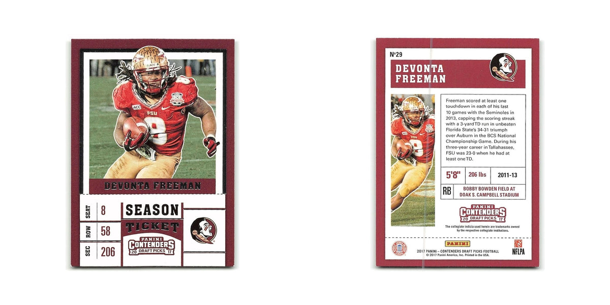 Devonta Freeman 2017 Panini Contenders Draft Picks #29 NM