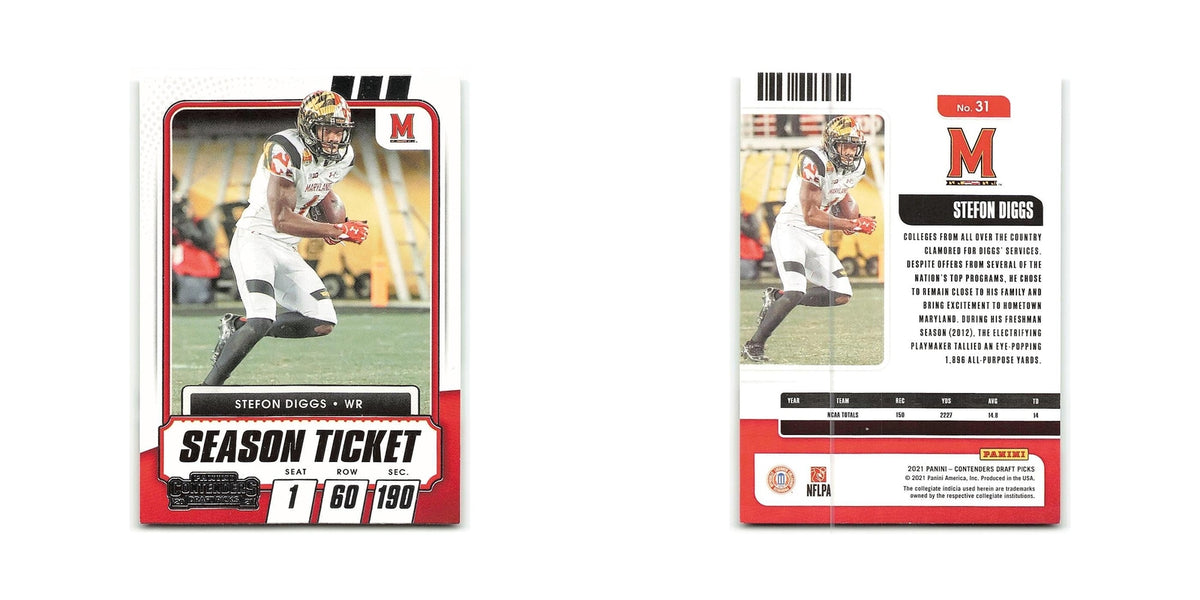 Stefon Diggs 2021 Panini Contenders Draft Picks #31 Maryland Terrapins NM