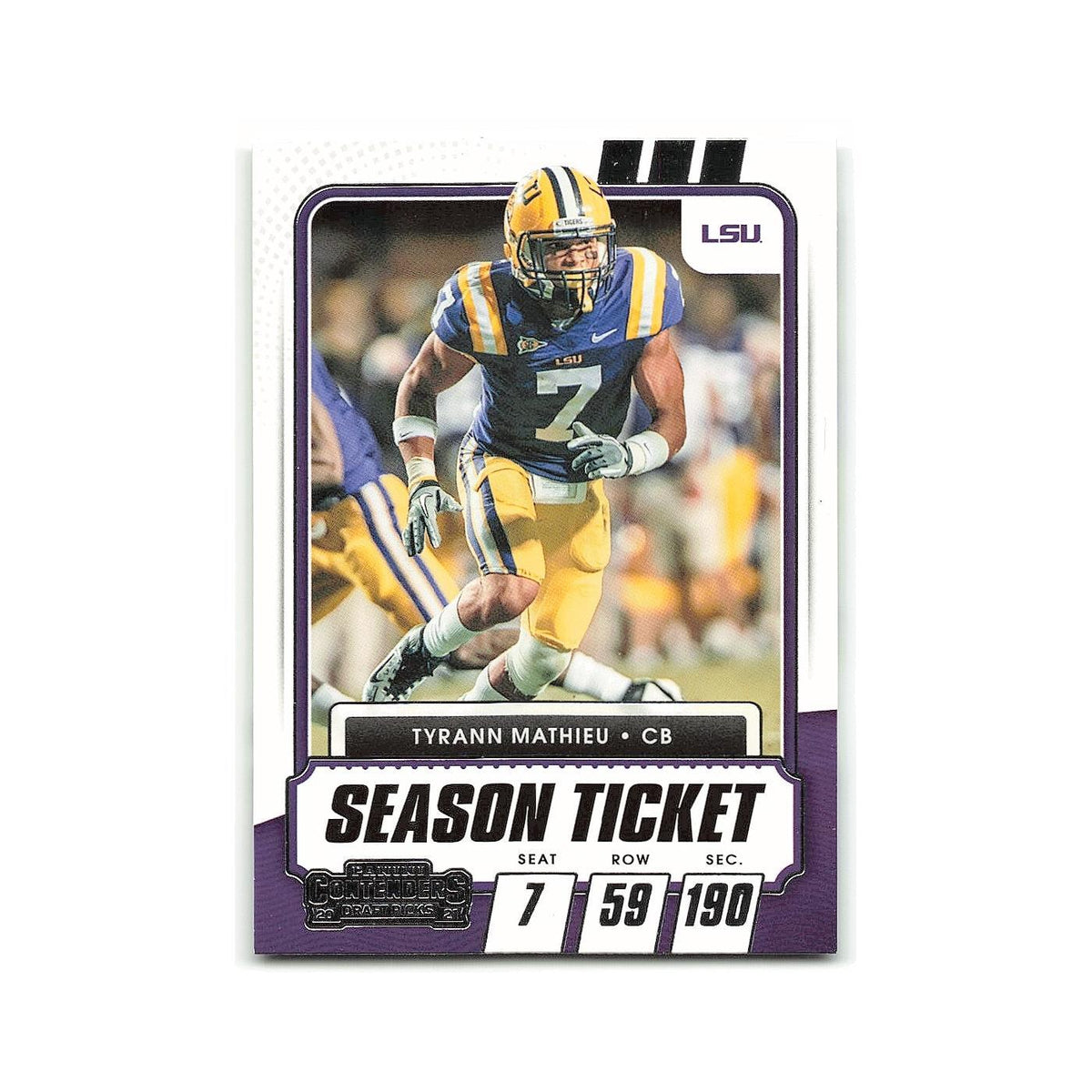 Tyrann Mathieu 2021 Panini Contenders Draft Picks #74 LSU Tigers NM