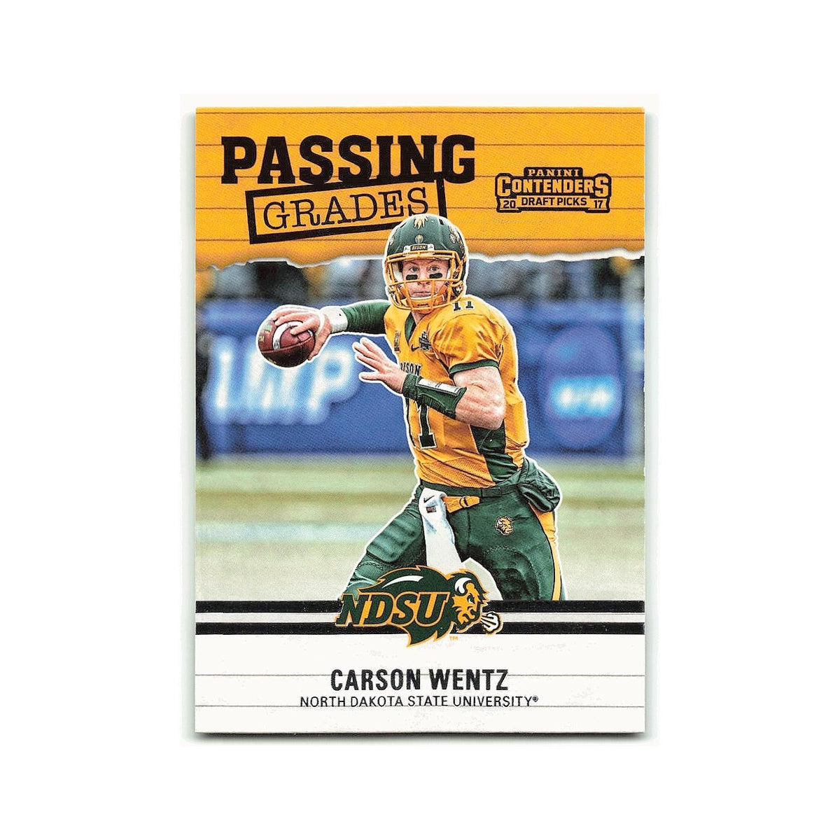 Carson Wentz 2017 Panini Contenders Draft Picks Passing Grades #6 NM
