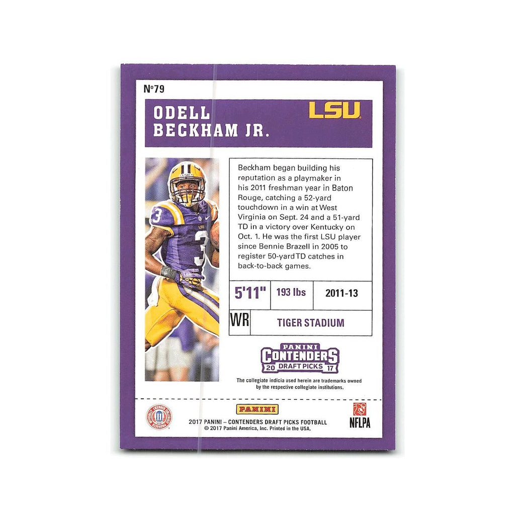 Odell Beckham Jr. 2017 Panini Contenders Draft Picks #79 LSU Tigers NM