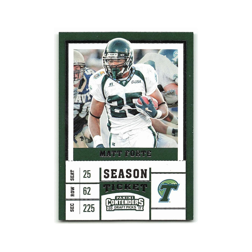 Matt Forte 2017 Panini Contenders Draft Picks #73 Tulane Green Wave NM