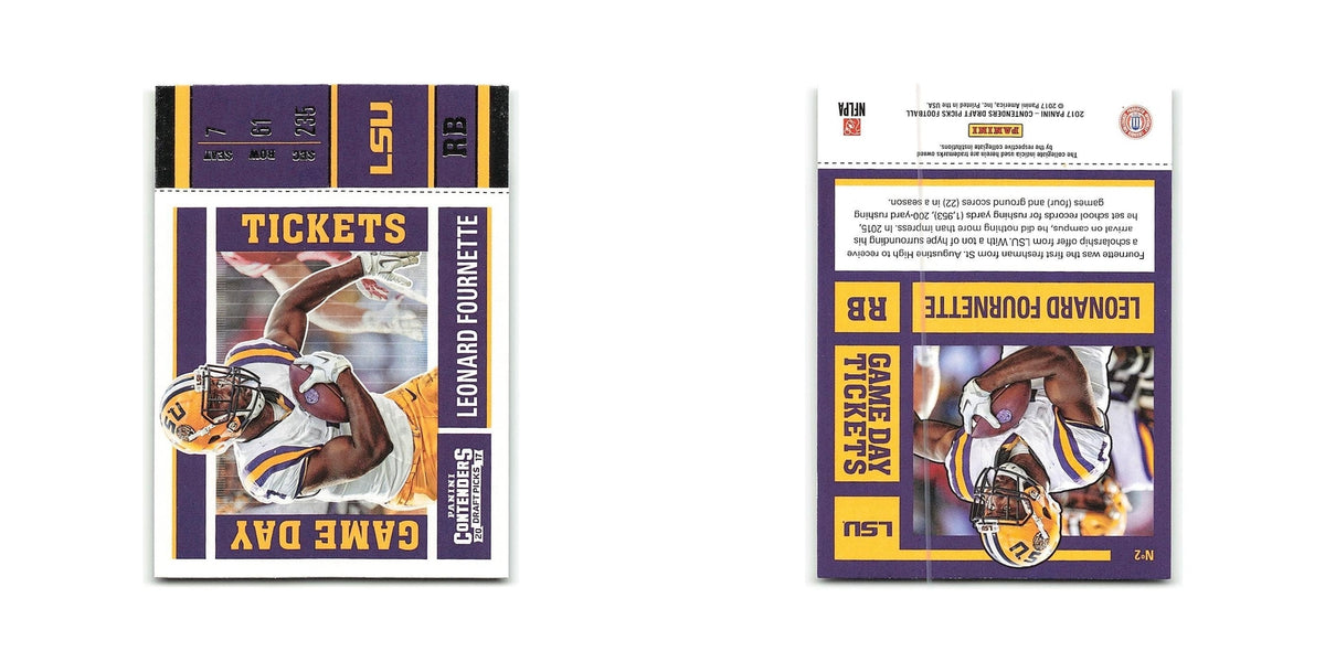 Leonard Fournette 2017 Panini Contenders Draft Picks Game Day Tickets #2 NM