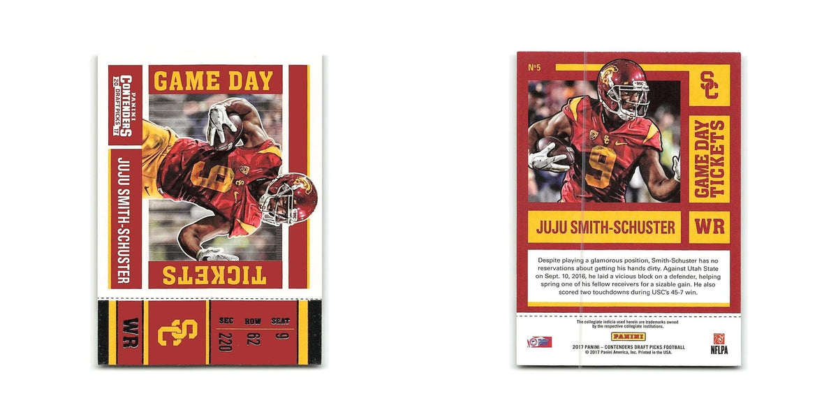 JuJu Smith-Schuster 2017 Panini Contenders Draft Picks Game Tickets #5 NM