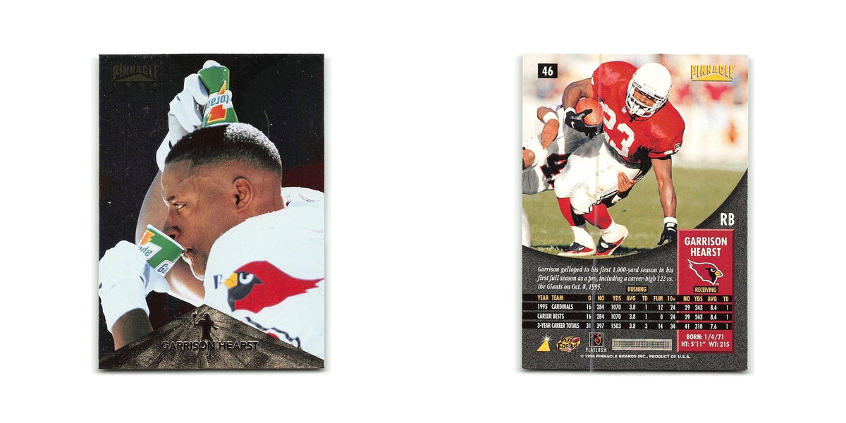 Garrison Hearst 1996 Pinnacle #46 Arizona Cardinals Football Card NM
