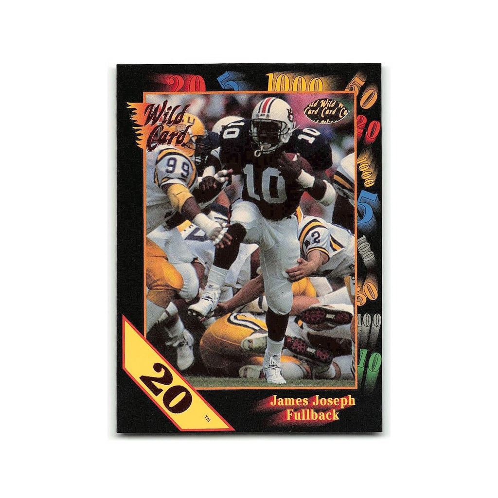 James Joseph 1991 Wild Card #58 Auburn Tigers Football Card NM