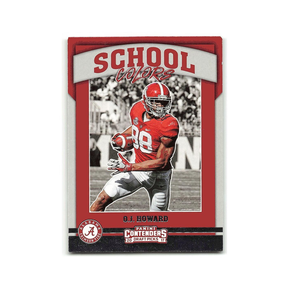 O.J. Howard 2017 Panini Contenders Draft Picks School Colors #8 NM