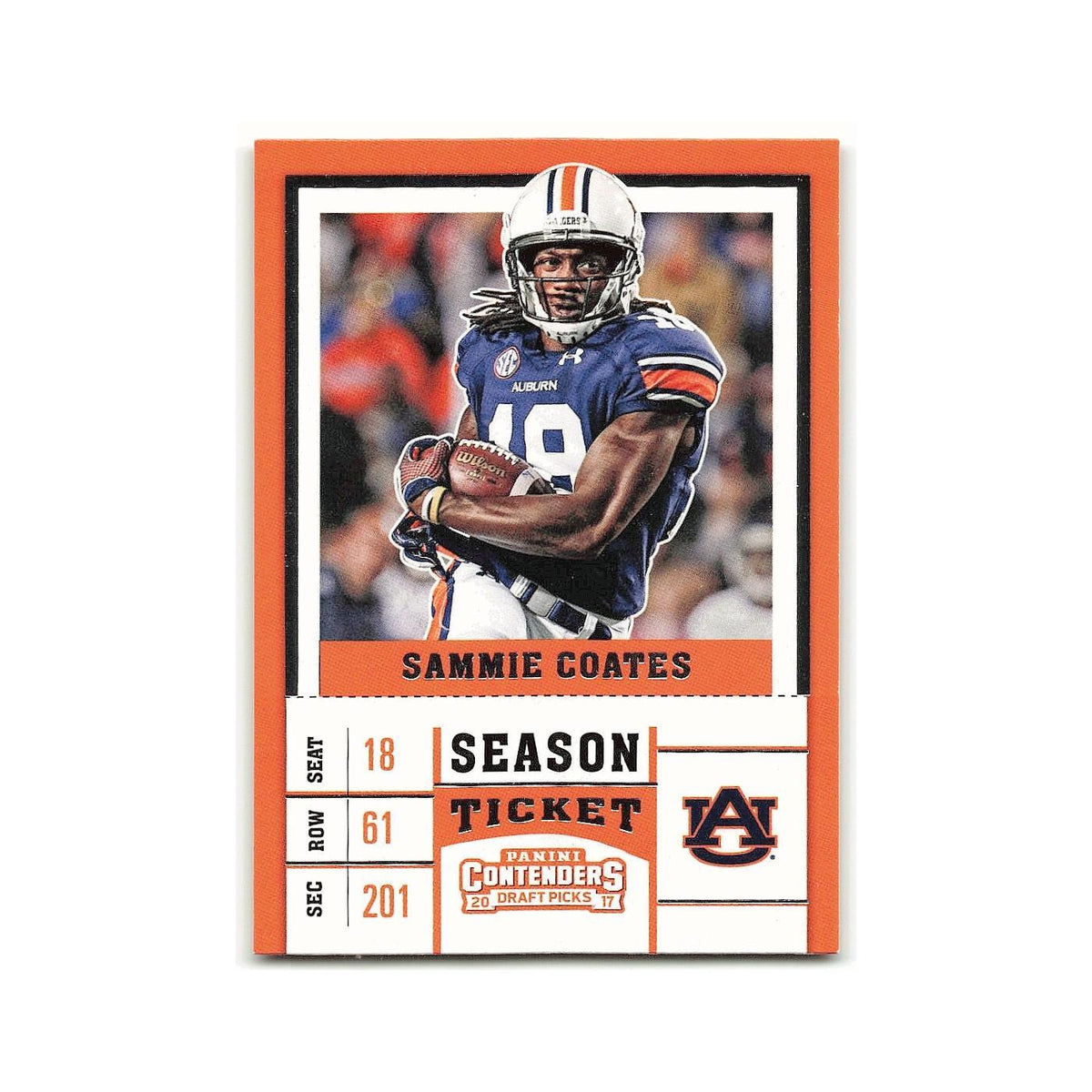 Sammie Coates 2017 Panini Contenders Draft Picks #87 Auburn Tigers NM
