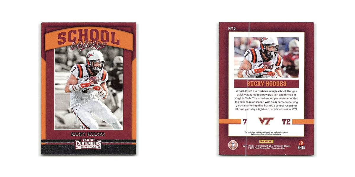 Bucky Hodges 2017 Panini Contenders Draft Picks School Colors #10 NM