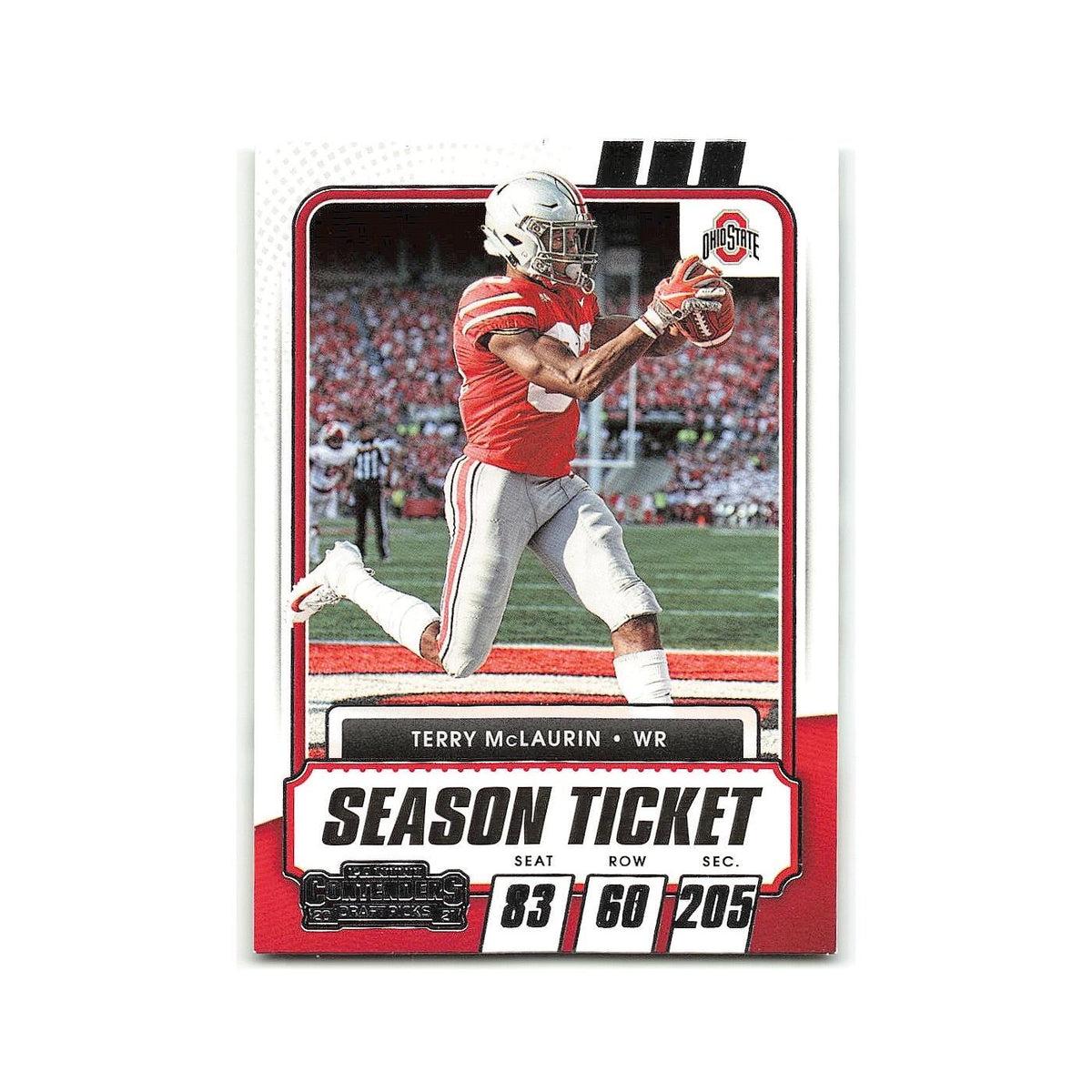 Terry McLaurin 2021 Panini Contenders Draft Picks #34 Ohio State Buckeyes NM