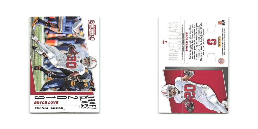 Bryce Love 2019 Panini Contenders Draft Picks #3 Stanford Cardinal NM