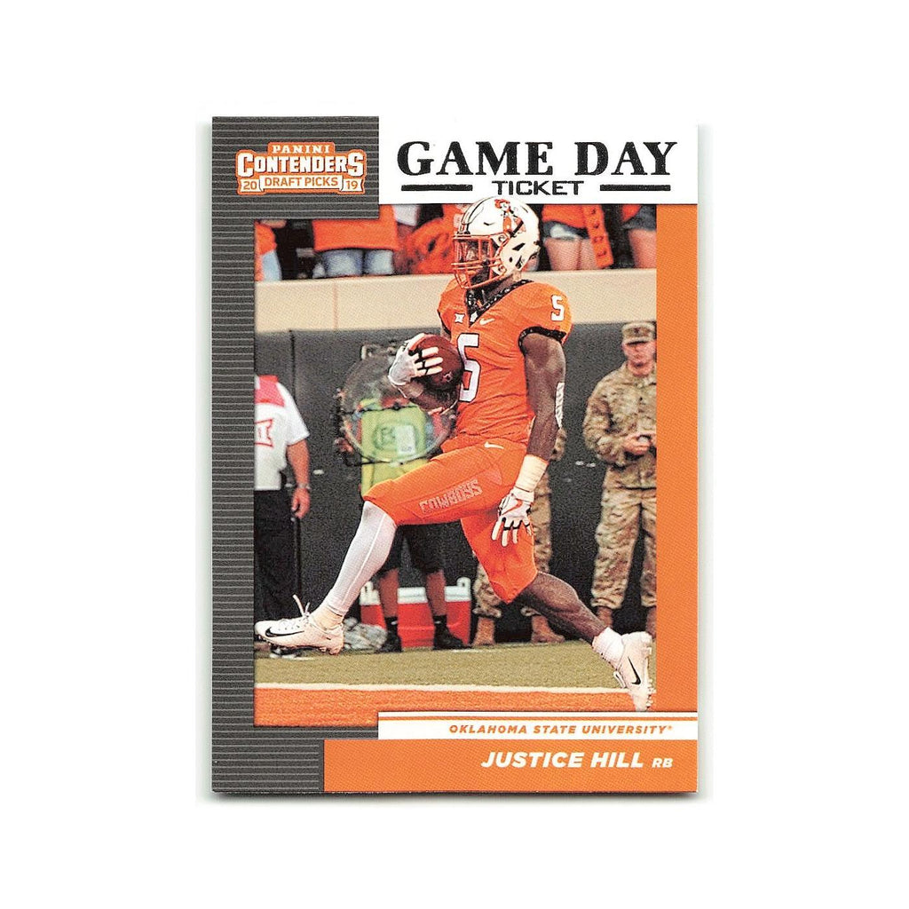 Justice Hill 2019 Panini Contenders Draft Picks #12 Oklahoma State Cowboys NM