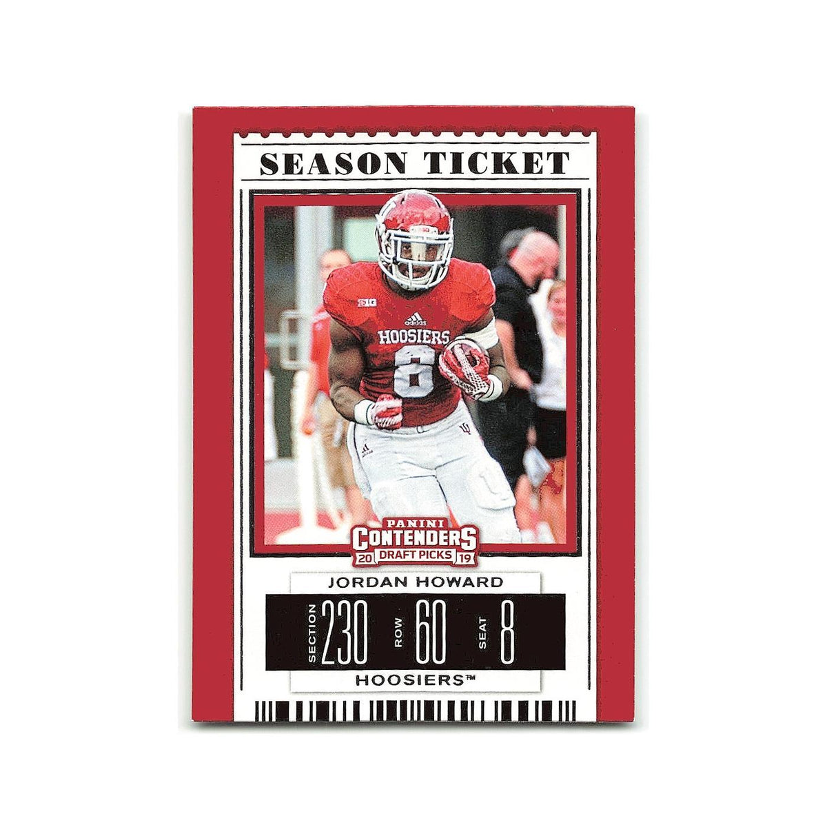 Jordan Howard 2019 Panini Contenders Draft Picks #50 Indiana Hoosiers NM