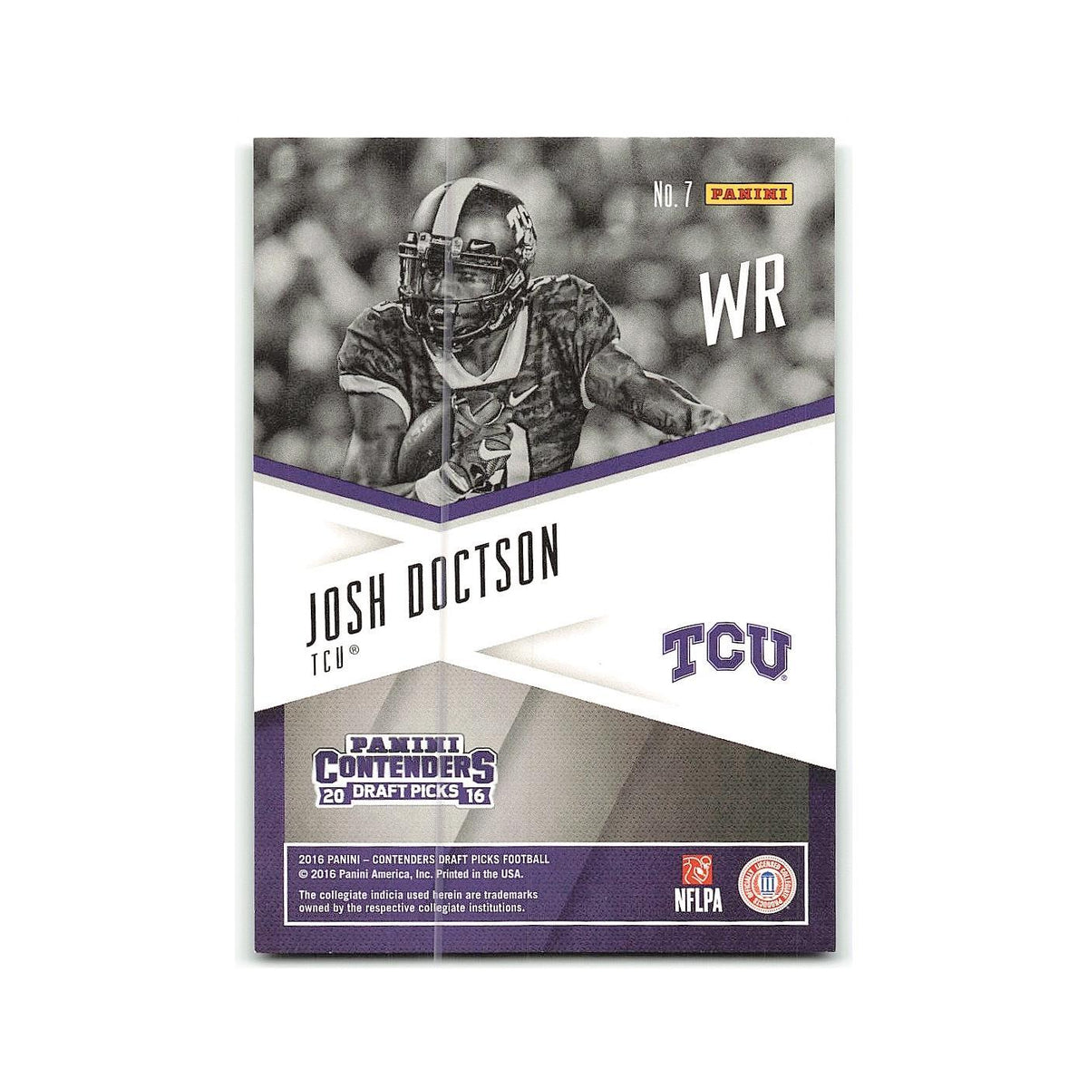Josh Doctson 2016 Panini Contenders Draft Picks School Colors #7 NM