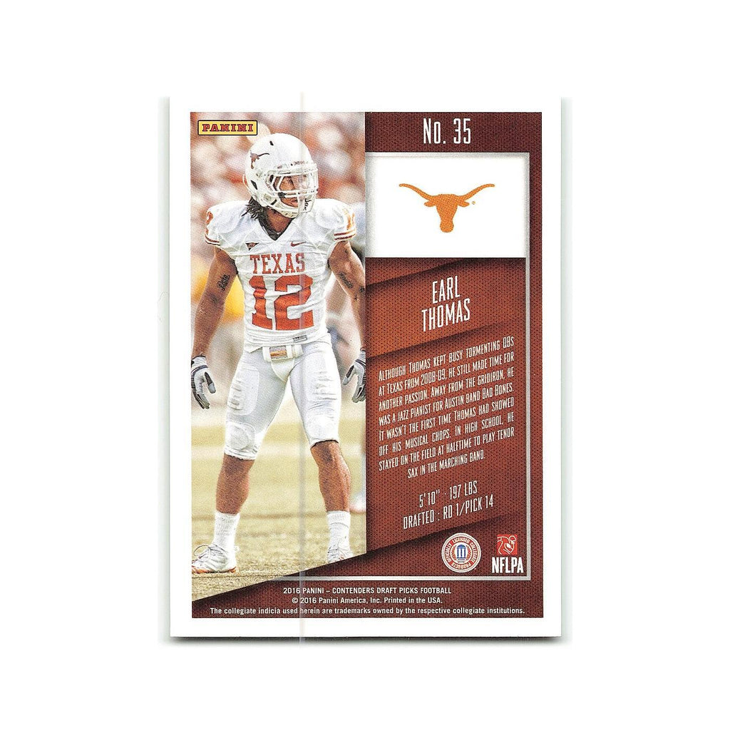 Earl Thomas 2016 Panini Contenders Draft Picks #35 Texas Longhorns NM