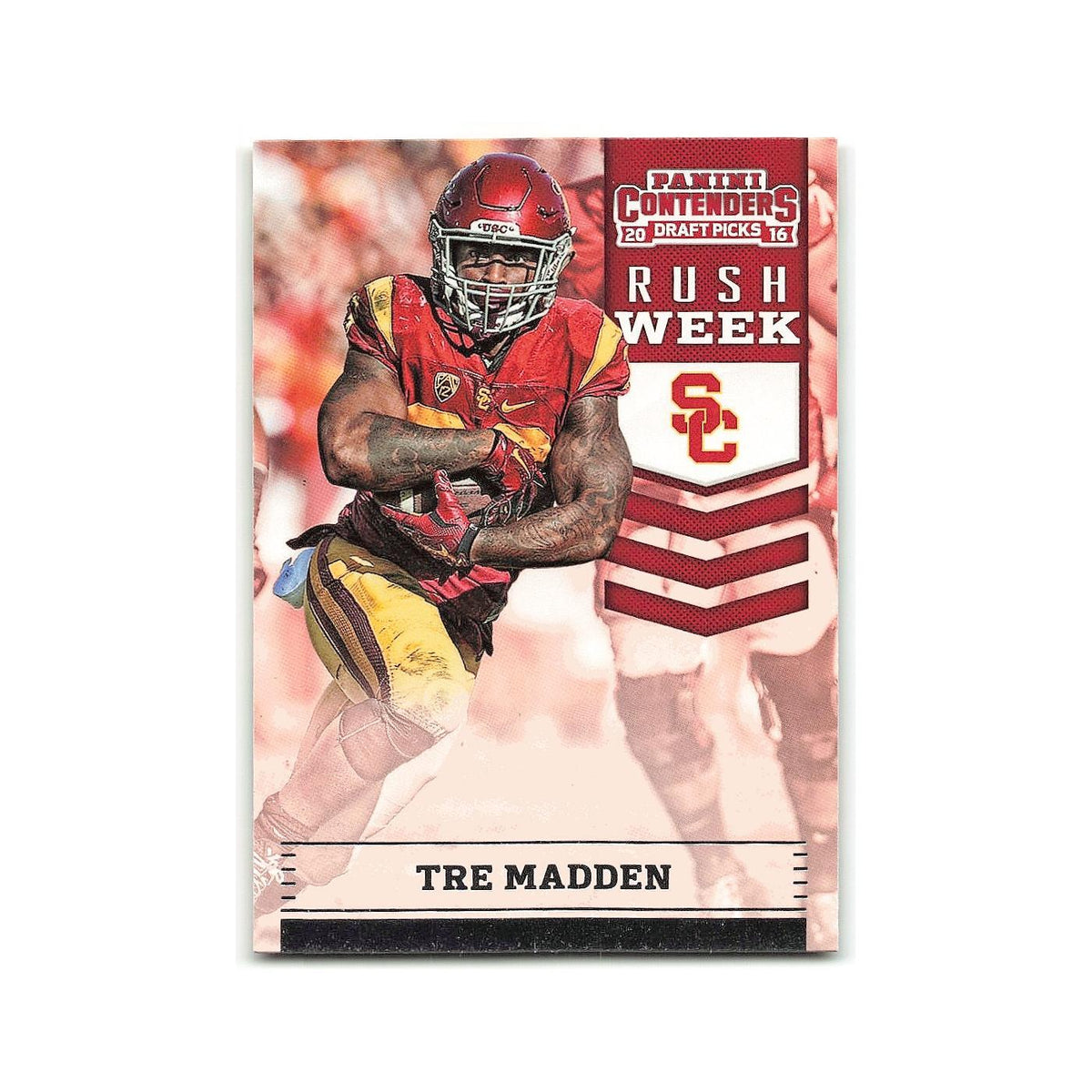 Tre Madden 2016 Panini Contenders Draft Picks Rush Week #6 USC Trojans NM