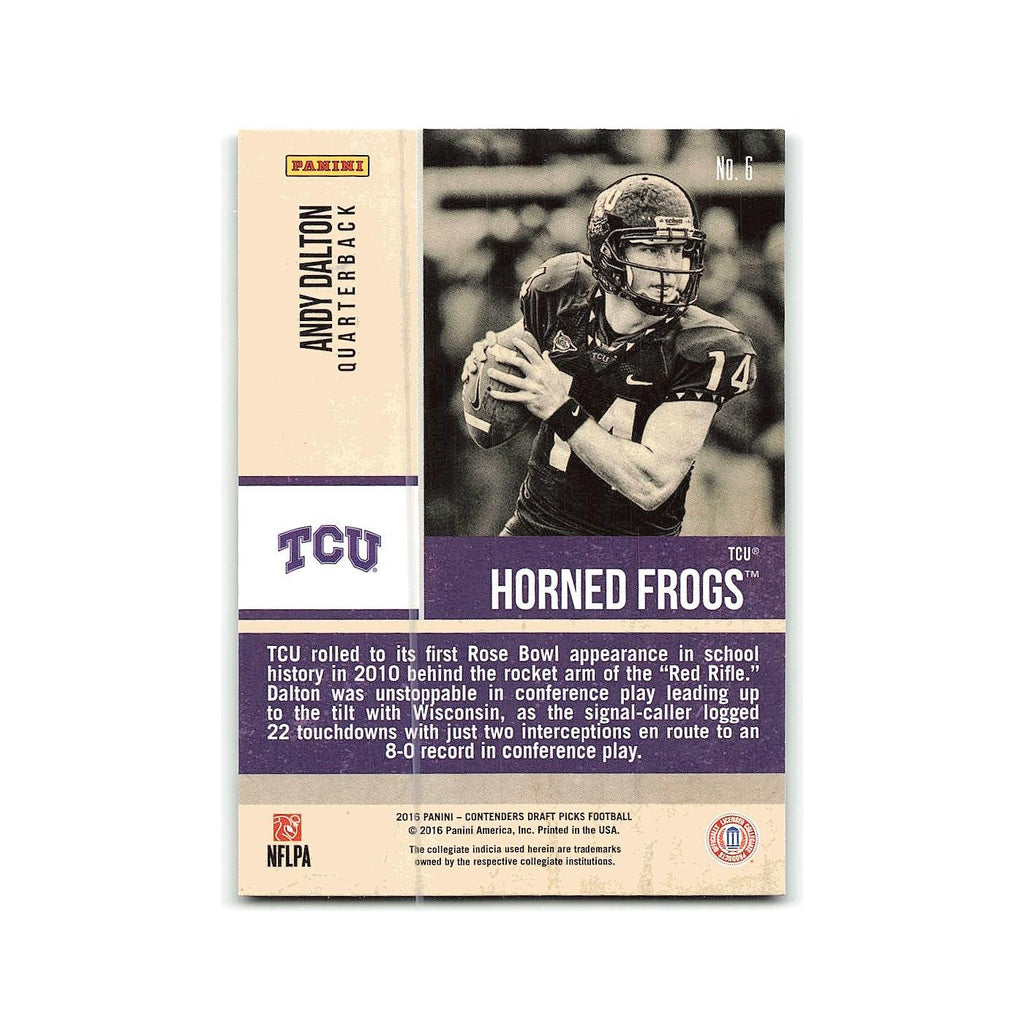 Andy Dalton 2016 Panini Contenders Draft Picks Old School Colors #6 NM