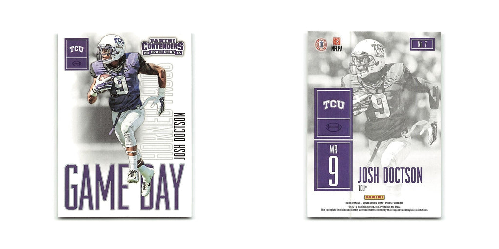 Josh Doctson 2016 Panini Contenders Draft Picks #7 TCU Horned Frogs NM