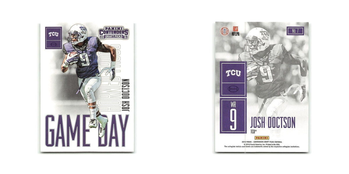 Josh Doctson 2016 Panini Contenders Draft Picks #7 TCU Horned Frogs NM