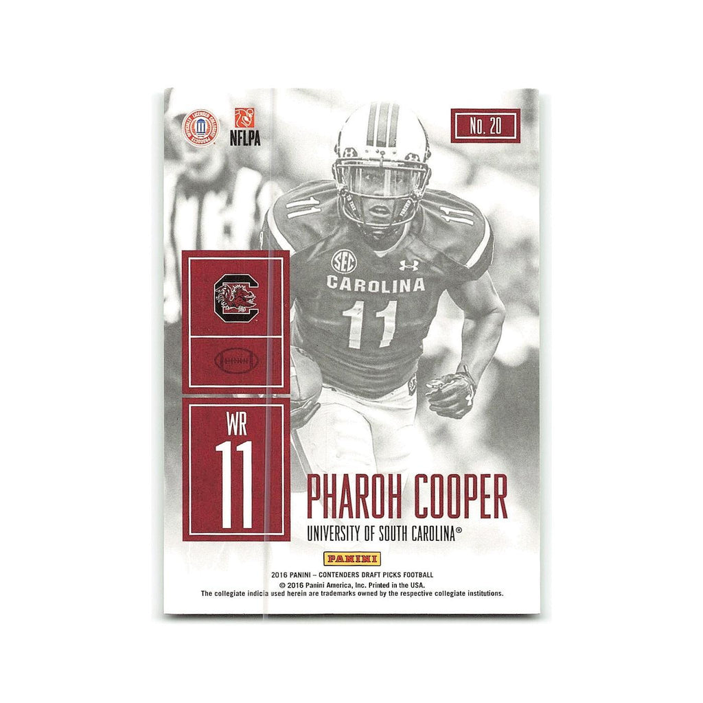 Pharoh Cooper 2016 Panini Contenders Draft Picks #20 South Carolina Gamecocks NM