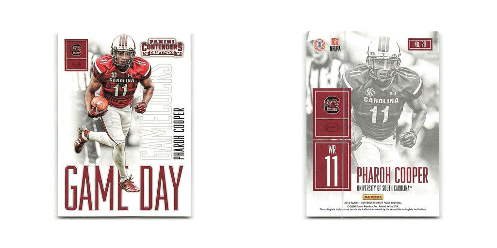 Pharoh Cooper 2016 Panini Contenders Draft Picks #20 South Carolina Gamecocks NM