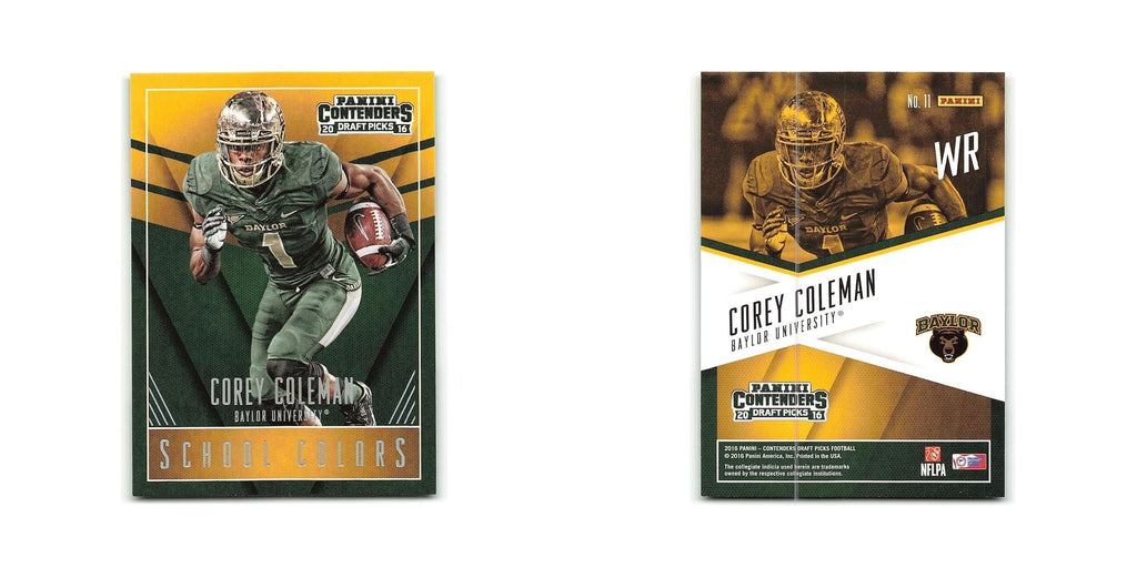 Corey Coleman 2016 Panini Contenders Draft Picks School Colors #11 NM