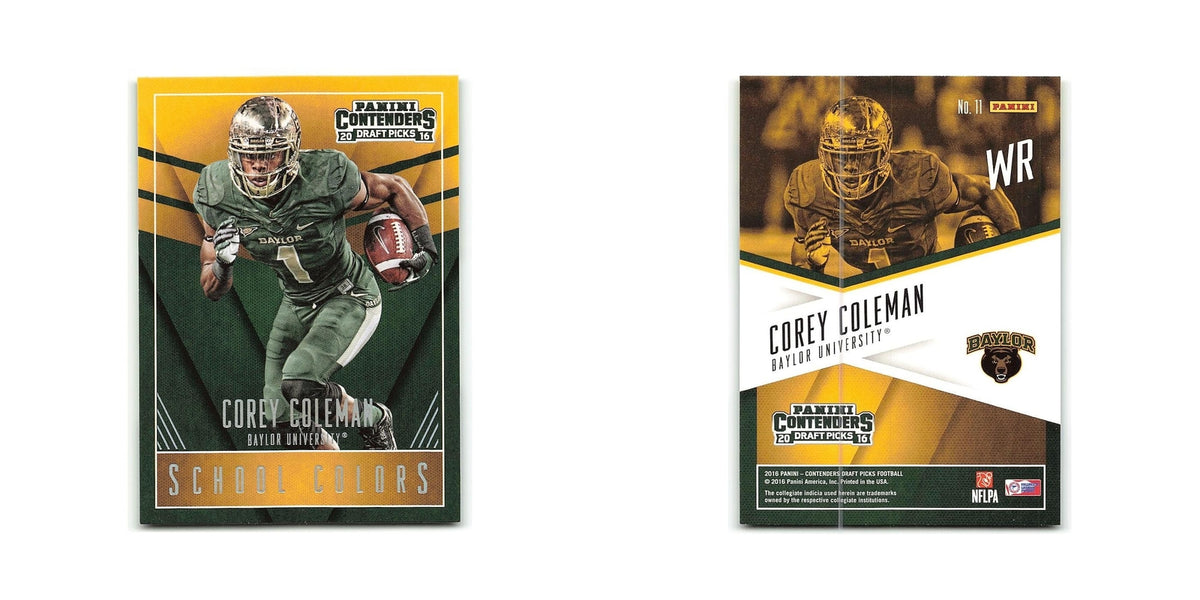 Corey Coleman 2016 Panini Contenders Draft Picks School Colors #11 NM