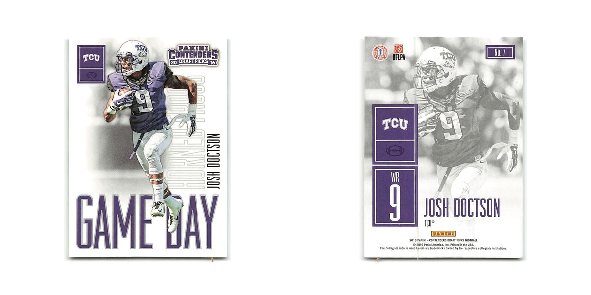 Josh Doctson 2016 Panini Contenders Draft Picks #7 TCU Horned Frogs NM