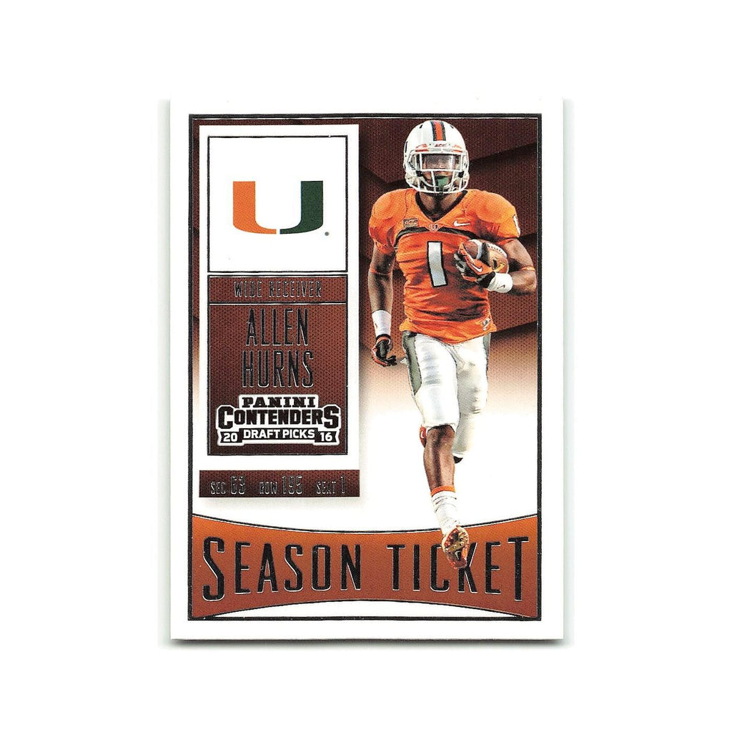 Allen Hurns 2016 Panini Contenders Draft Picks #5 Miami Hurricanes NM