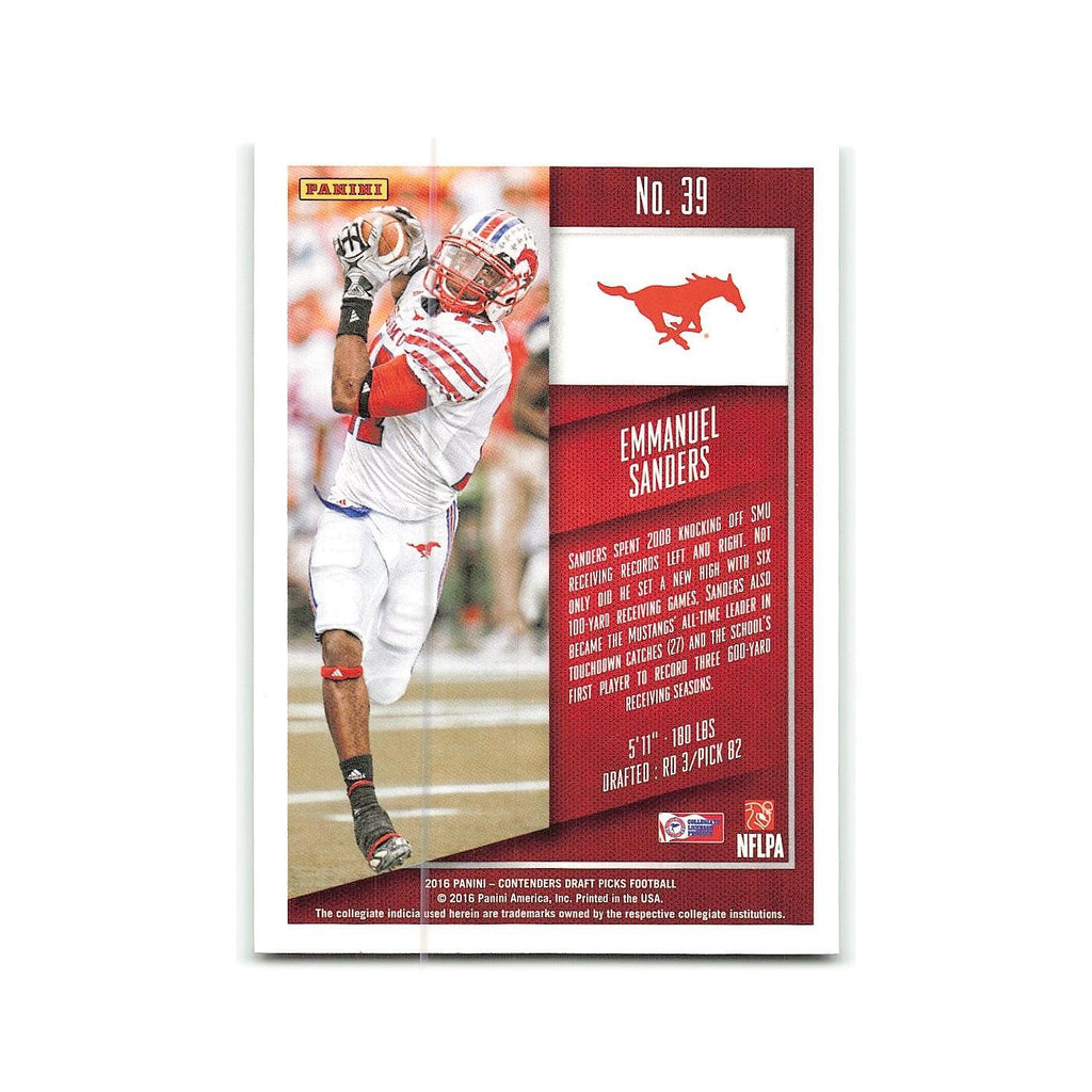 Emmanuel Sanders 2016 Panini Contenders Draft Picks #39 SMU Mustangs NM