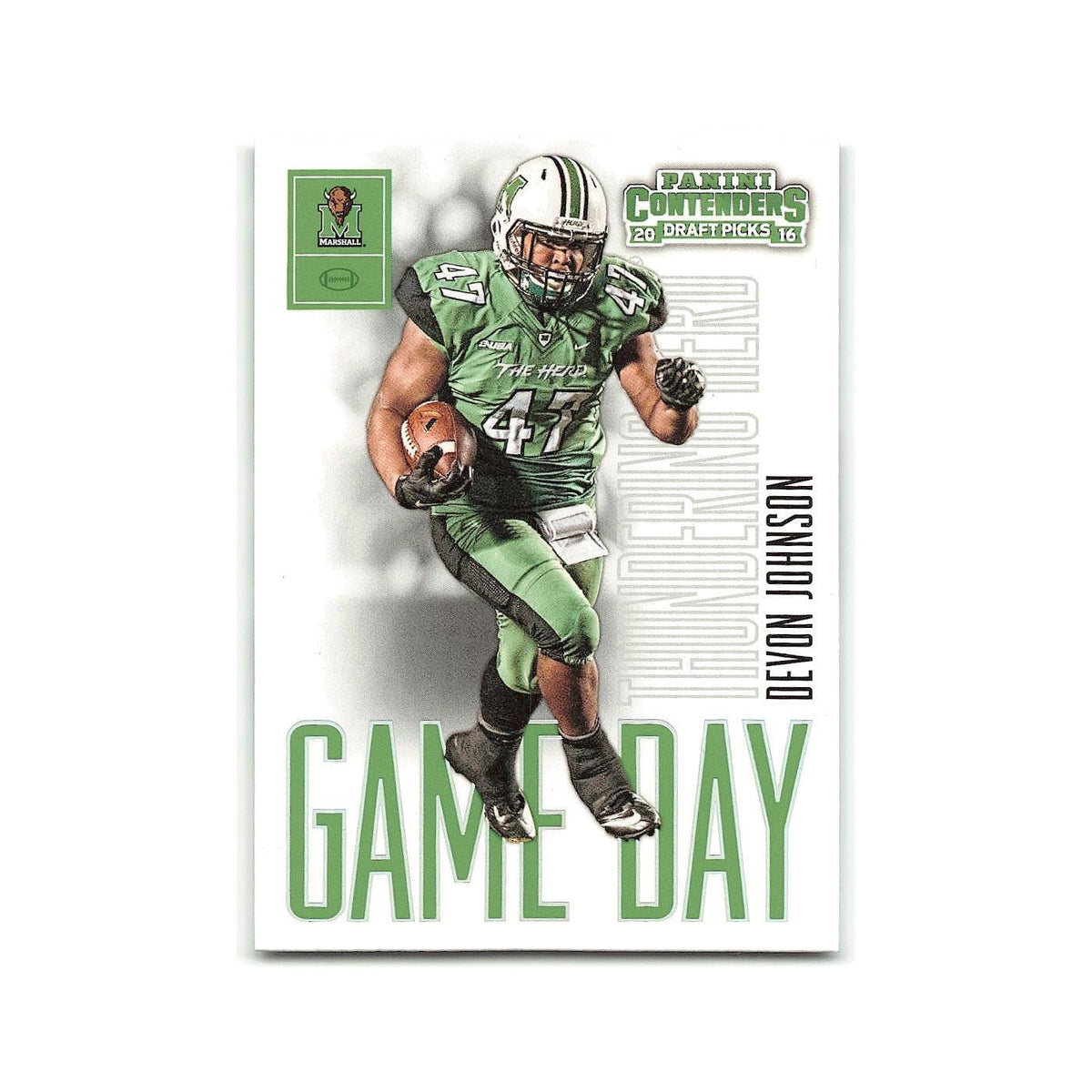 Devon Johnson 2016 Panini Contenders Draft Picks #42 Marshall Thundering Herd NM