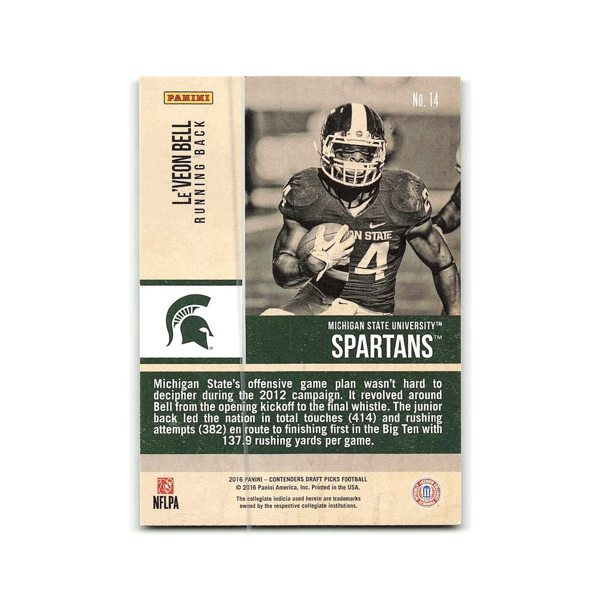 Le'Veon Bell 2016 Panini Contenders Draft Picks Old School Colors #14 NM