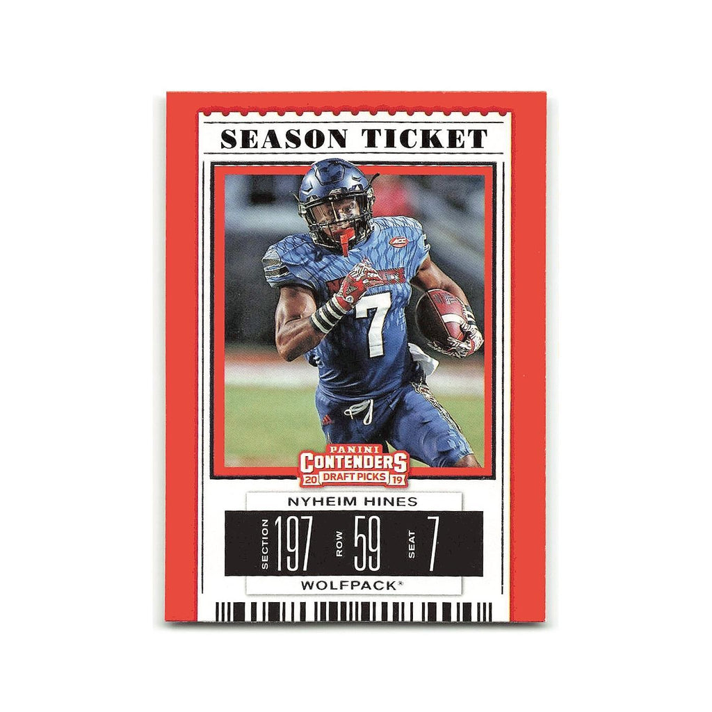Nyheim Hines 2019 Panini Contenders Draft Picks #77 NC State Wolfpack NM