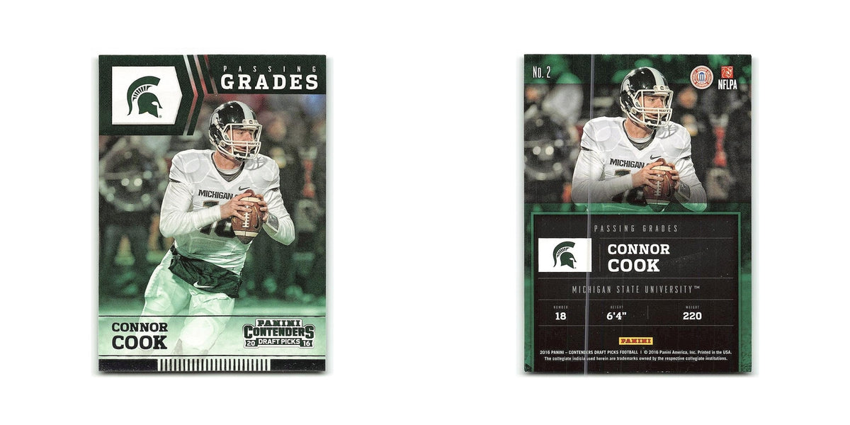 Connor Cook 2016 Panini Contenders Draft Picks Passing Grades #2 NM