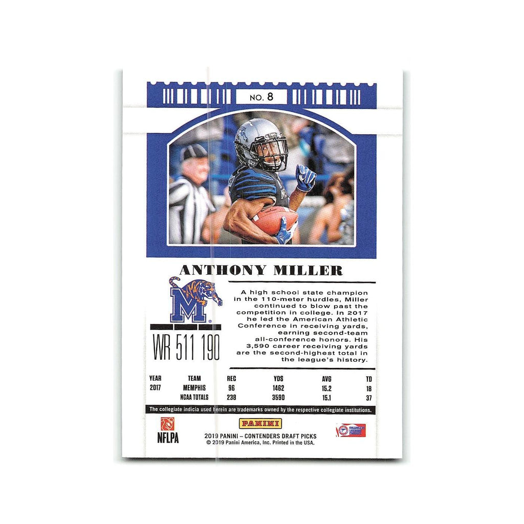 Anthony Miller 2019 Panini Contenders Draft Picks #8 Memphis Tigers NM