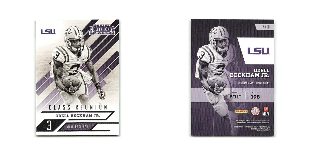 Odell Beckham Jr. 2016 Panini Contenders Draft Picks Class Reunion #18 NM