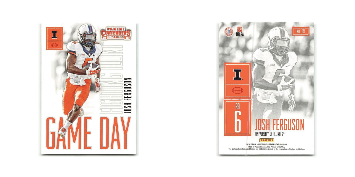 Josh Ferguson 2016 Panini Contenders Draft Picks #39 Illinois Fighting Illini NM