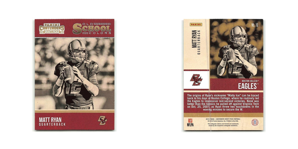 Matt Ryan 2016 Panini Contenders Draft Picks Old School Colors #16 NM
