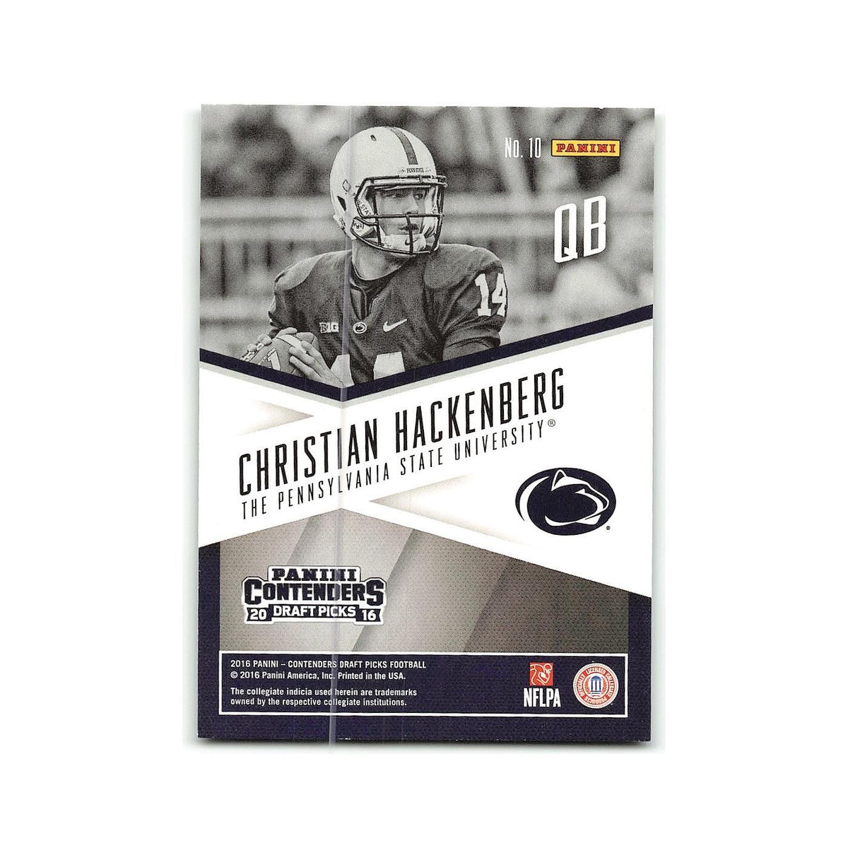 Christian Hackenberg 2016 Panini Contenders Draft Picks School Colors #10 NM
