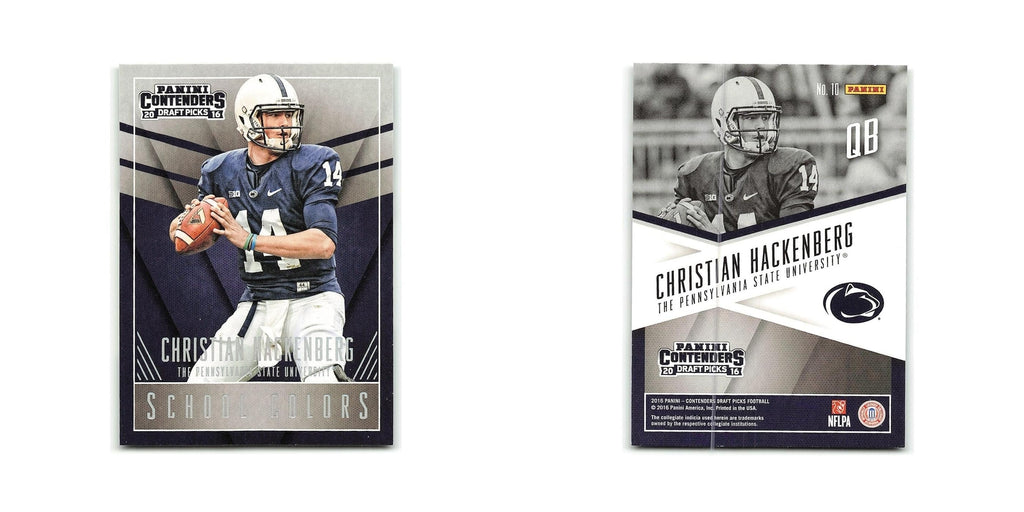 Christian Hackenberg 2016 Panini Contenders Draft Picks School Colors #10 NM