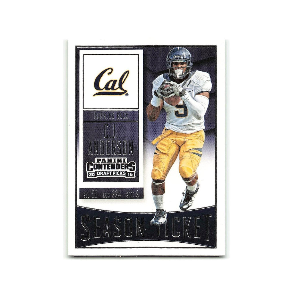 C.J. Anderson 2016 Panini Contenders Draft Picks #15 California Golden Bears NM