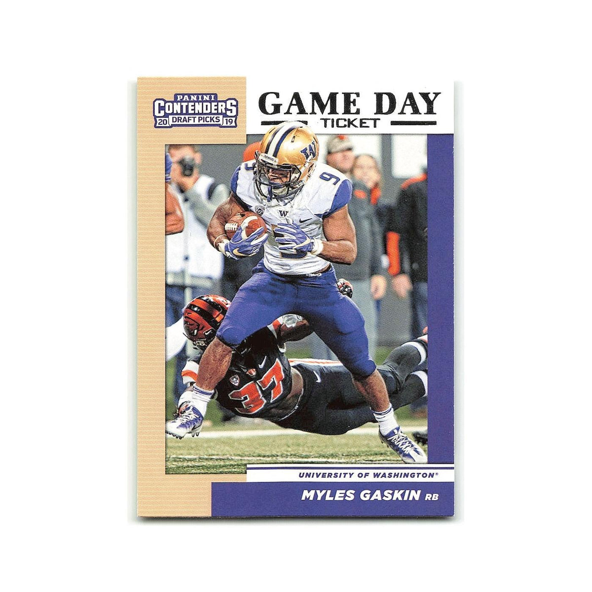 Myles Gaskin 2019 Panini Contenders Draft Picks #32 Washington Huskies NM