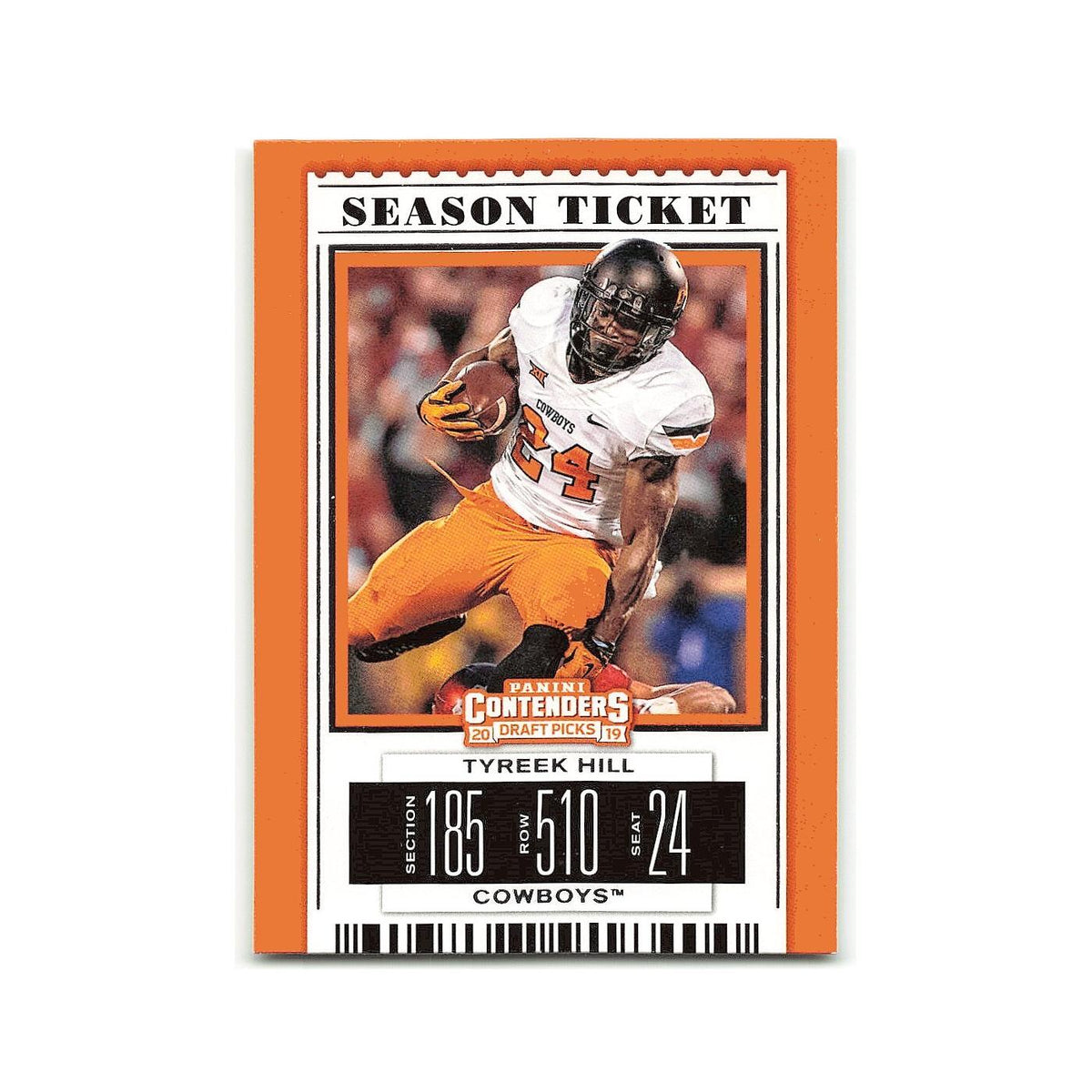 Tyreek Hill 2019 Panini Contenders Draft Picks #100 Oklahoma State Cowboys NM