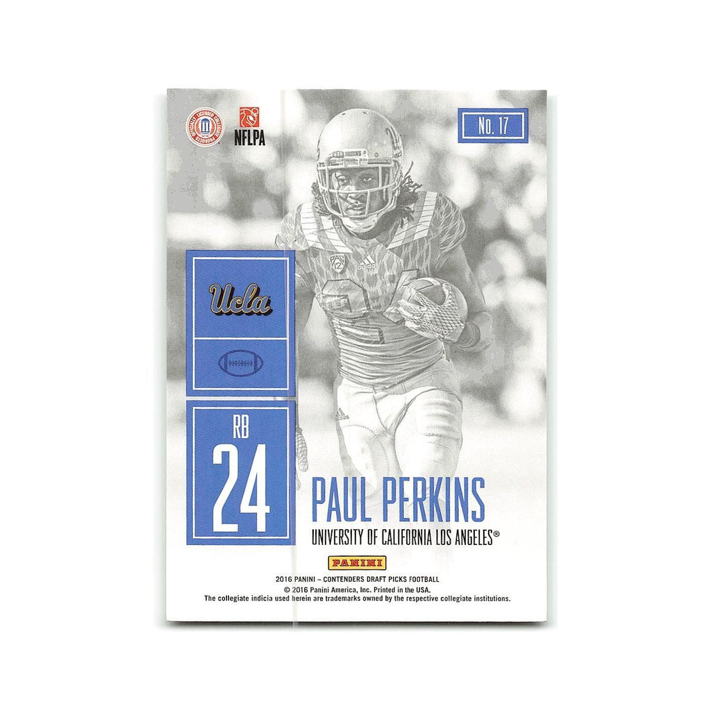 Paul Perkins 2016 Panini Contenders Draft Picks #17 UCLA Bruins Football Card NM