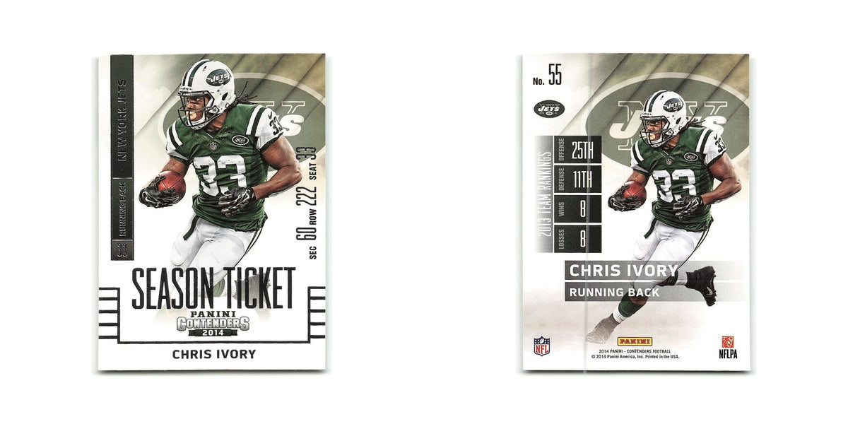 Chris Ivory 2014 Panini Contenders #55 New York Jets Football Card NM