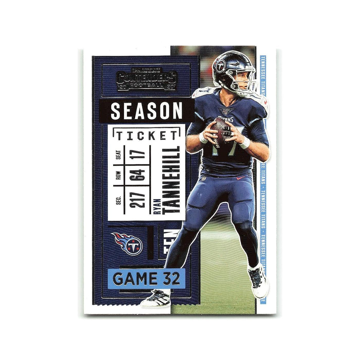 Ryan Tannehill 2020 Panini Contenders #9 Tennessee Titans Football Card NM