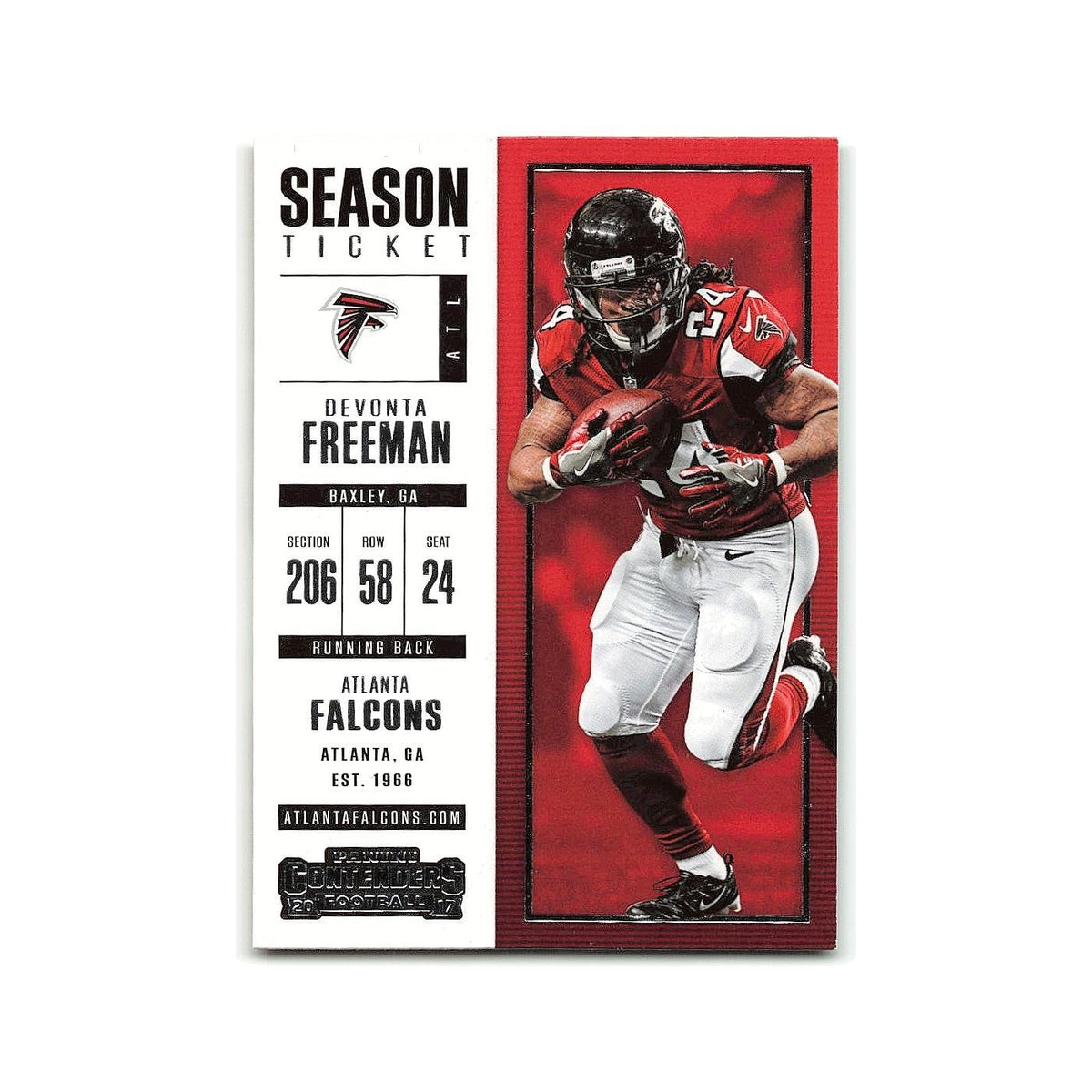 Devonta Freeman 2017 Panini Contenders #3 Atlanta Falcons Football Card NM