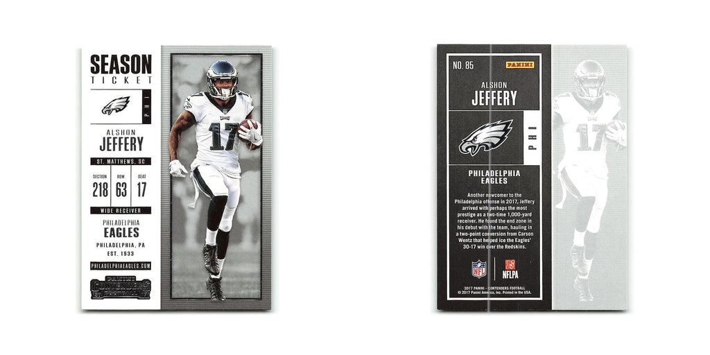 Alshon Jeffery 2017 Panini Contenders #85 Philadelphia Eagles Football Card NM