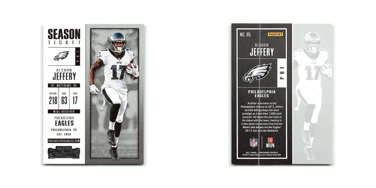 Alshon Jeffery 2017 Panini Contenders #85 Philadelphia Eagles Football Card NM